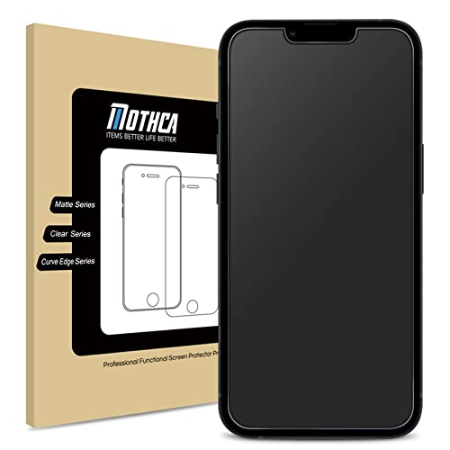 Mothca Panzer Matt Glas für iphone 13 Mini (5,4 Zoll), 2.5D Matt Schutzfolie Screen Protector, Blendschutz, Anti-Fingerabdruck, Anti-Bläschen (1 Stück) von Mothca