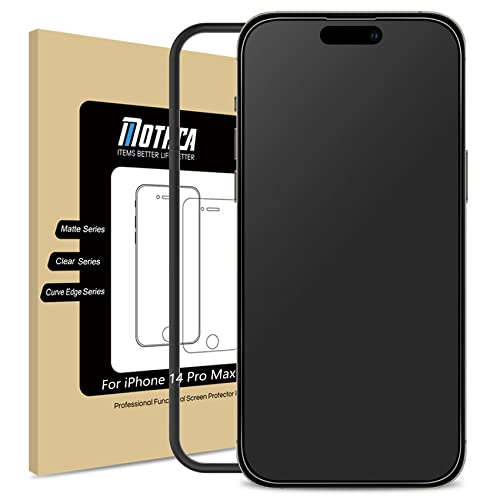 Mothca Panzer Matt Glas für iphone 14 Pro Max (6,7 Zoll) Screen Protector Folie Matt, 2.5D Display Schutzfolie, Blendschutz, Anti-Fingerabdruck (1 Stück) von Mothca