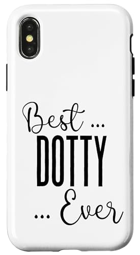 Best Dotty Ever süße Mutter Mama Mütter Geburtstag Liebe Mama Hülle für iPhone X/XS von Mothers Gift Shopp