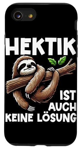 Hektik Ist Auch Keine Lösung Faultier Langschläfer Lustig Hülle für iPhone SE (2020) / 7 / 8 von Motiv Faultier Lustig Faultierfan Geschenke