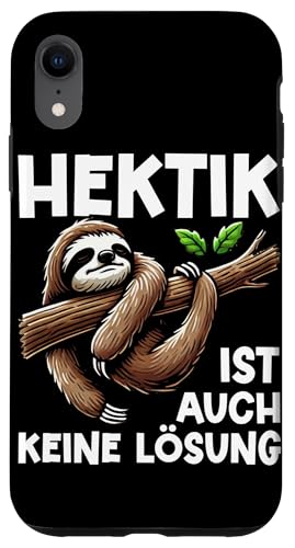 Hektik Ist Auch Keine Lösung Faultier Langschläfer Lustig Hülle für iPhone XR Hektik Ist Auch Keine Lösung Faultier Langschläfer Lustig Hülle für iPhone XR von Motiv Faultier Lustig Faultierfan Geschenke
