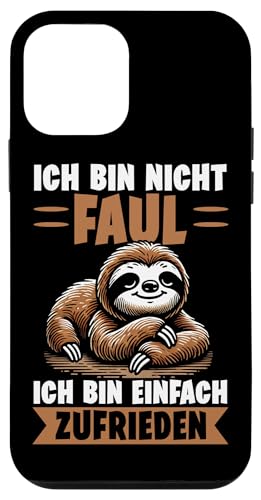 Ich Bin Nicht Faul Ich Bin Einfach Zufrieden Faultier Motiv Hülle für iPhone 12 mini von Motiv Faultier Lustig Faultierfan Geschenke