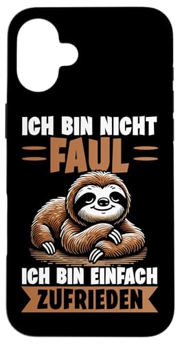 Ich Bin Nicht Faul Ich Bin Einfach Zufrieden Faultier Motiv Hülle für iPhone 16 Plus Ich Bin Nicht Faul Ich Bin Einfach Zufrieden Faultier Motiv Hülle für iPhone 16 Plus von Motiv Faultier Lustig Faultierfan Geschenke