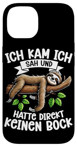 Ich Kam Ich Sah Und Hatte Direkt Keinen Bock Faultier Motiv Hülle für iPhone 14 Ich Kam Ich Sah Und Hatte Direkt Keinen Bock Faultier Motiv Hülle für iPhone 14 von Motiv Faultier Lustig Faultierfan Geschenke