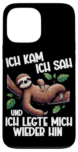 Ich Kam Ich Sah Und Ich Legte Mich Wieder Hin Faultier Hülle für iPhone 13 Pro Max Ich Kam Ich Sah Und Ich Legte Mich Wieder Hin Faultier Hülle für iPhone 13 Pro Max von Motiv Faultier Lustig Faultierfan Geschenke