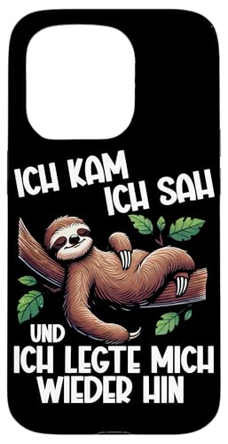 Ich Kam Ich Sah Und Ich Legte Mich Wieder Hin Faultier Hülle für iPhone 15 Pro Ich Kam Ich Sah Und Ich Legte Mich Wieder Hin Faultier Hülle für iPhone 15 Pro von Motiv Faultier Lustig Faultierfan Geschenke