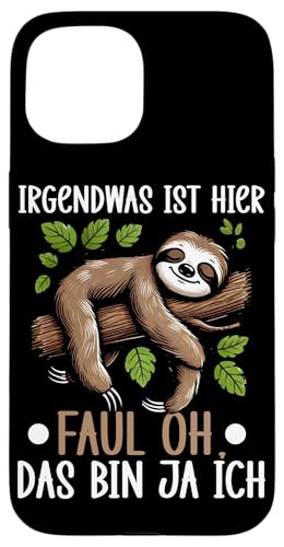 Irgendwas Ist Hier Faul Oh Das Bin Ja Ich Faultiere Lustiger Hülle für iPhone 15 Irgendwas Ist Hier Faul Oh Das Bin Ja Ich Faultiere Lustiger Hülle für iPhone 15 von Motiv Faultier Lustig Faultierfan Geschenke