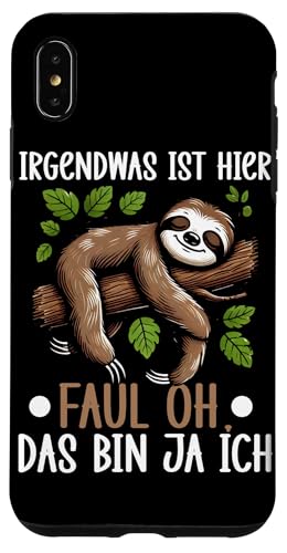 Irgendwas Ist Hier Faul Oh Das Bin Ja Ich Faultiere Lustiger Hülle für iPhone XS Max Irgendwas Ist Hier Faul Oh Das Bin Ja Ich Faultiere Lustiger Hülle für iPhone XS Max von Motiv Faultier Lustig Faultierfan Geschenke