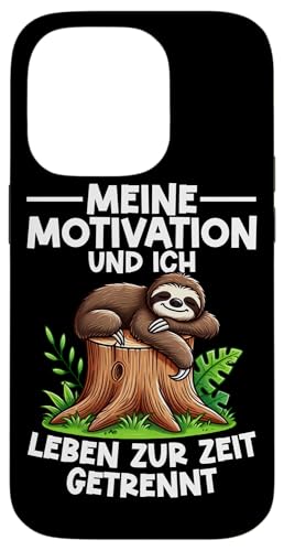 Meine Motivation Und Ich Leben Zur Zeit Getrennt Faultier Hülle für iPhone 14 Pro von Motiv Faultier Lustig Faultierfan Geschenke