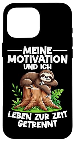 Meine Motivation Und Ich Leben Zur Zeit Getrennt Faultier Hülle für iPhone 16 Pro Max Meine Motivation Und Ich Leben Zur Zeit Getrennt Faultier Hülle für iPhone 16 Pro Max von Motiv Faultier Lustig Faultierfan Geschenke