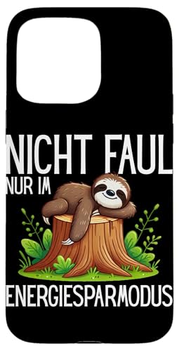 Nicht Faul Nur Im Energiesparmodus Faultier Faulenzer Lustig Hülle für iPhone 15 Pro Max Nicht Faul Nur Im Energiesparmodus Faultier Faulenzer Lustig Hülle für iPhone 15 Pro Max von Motiv Faultier Lustig Faultierfan Geschenke