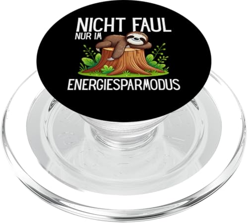 Nicht Faul Nur Im Energiesparmodus Faultier Faulenzer Lustig PopSockets PopGrip für MagSafe Nicht Faul Nur Im Energiesparmodus Faultier Faulenzer Lustig PopSockets PopGrip für MagSafe von Motiv Faultier Lustig Faultierfan Geschenke