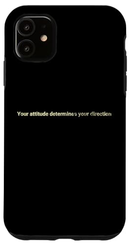 Deine Einstellung bestimmt deine Richtung - motivierend Hülle für iPhone 11 von Motivation and positive energy