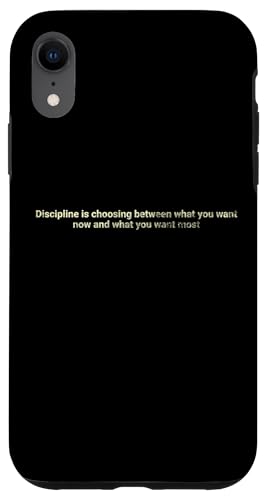 Disziplin ist die Wahl zwischen dem, was Sie wollen - motivierend Hülle für iPhone XR Disziplin ist die Wahl zwischen dem, was Sie wollen - motivierend Hülle für iPhone XR von Motivation and positive energy