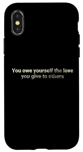 Du schuldest dir selbst die Liebe, die du anderen schenkst - motivierend Hülle für iPhone X/XS Du schuldest dir selbst die Liebe, die du anderen schenkst - motivierend Hülle für iPhone X/XS von Motivation and positive energy