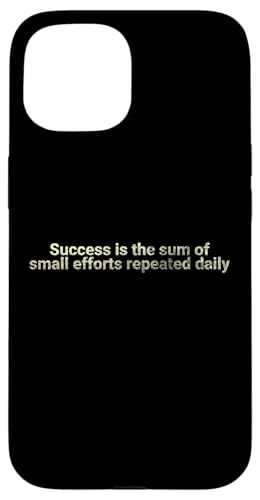 Erfolg ist die Summe kleiner Anstrengungen, die wiederholt werden - motivierend Hülle für iPhone 15 Erfolg ist die Summe kleiner Anstrengungen, die wiederholt werden - motivierend Hülle für iPhone 15 von Motivation and positive energy