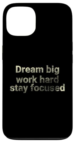 Träumen Sie groß, arbeiten Sie hart, bleiben Sie konzentriert - motivierend Hülle für iPhone 13 von Motivation and positive energy