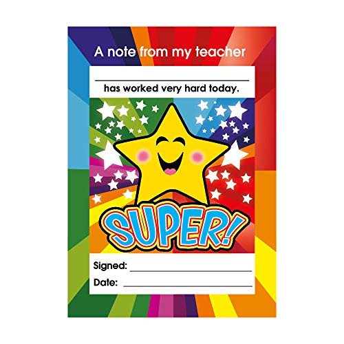 Motivation in lernen "Super Lob Teacher Belohnung Note Pad von SuperStickers