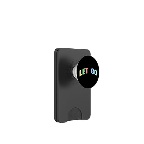 Lass los — Inspirierende, motivierende, optimistische Botschaft PopSockets PopWallet für MagSafe von Motivational Positivity. Click Here for more...