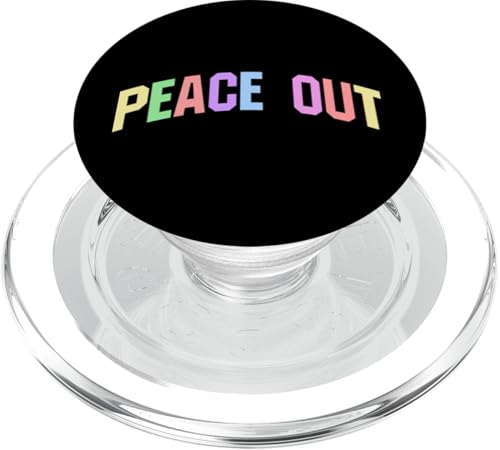 Peace Out, inspirierende und motivierende Atmosphäre PopSockets PopGrip für MagSafe von Motivational Positivity. Click Here for more...