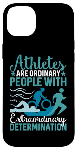 Athleten haben außergewöhnliche Entschlossenheit Hülle für iPhone 14 Plus von Motivational Triathlon Athlete Designs For Sport