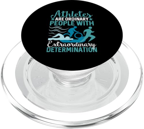 Athleten haben außergewöhnliche Entschlossenheit PopSockets PopGrip für MagSafe Athleten haben außergewöhnliche Entschlossenheit PopSockets PopGrip für MagSafe von Motivational Triathlon Athlete Designs For Sport