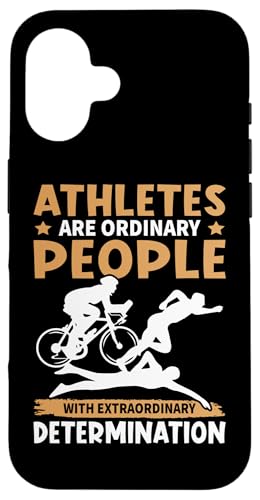 Athleten haben außergewöhnliche Entschlossenheit für Triathleten Hülle für iPhone 16 Athleten haben außergewöhnliche Entschlossenheit für Triathleten Hülle für iPhone 16 von Motivational Triathlon Athlete Designs For Sport