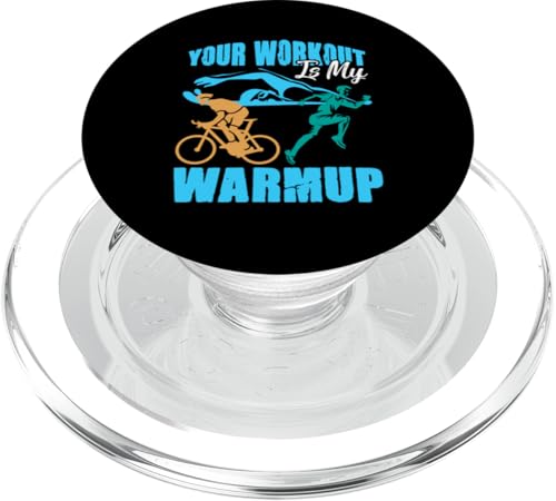 Dein Training ist mein Warmup PopSockets PopGrip für MagSafe Dein Training ist mein Warmup PopSockets PopGrip für MagSafe von Motivational Triathlon Athlete Designs For Sport