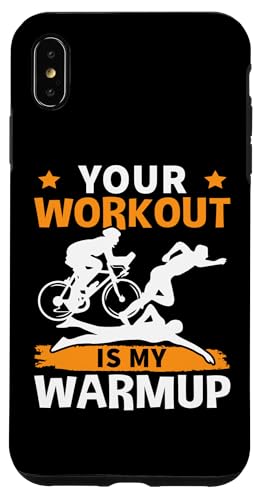 Dein Training ist mein Warmup für Triathleten Hülle für iPhone XS Max von Motivational Triathlon Athlete Designs For Sport