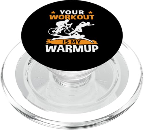 Dein Training ist mein Warmup für Triathleten PopSockets PopGrip für MagSafe Dein Training ist mein Warmup für Triathleten PopSockets PopGrip für MagSafe von Motivational Triathlon Athlete Designs For Sport