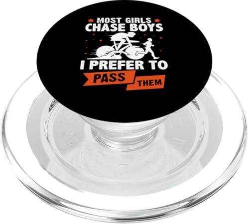 Die meisten Mädchen jagen Jungen - ich ziehe es vor, sie zu überholen PopSockets PopGrip für MagSafe Die meisten Mädchen jagen Jungen - ich ziehe es vor, sie zu überholen PopSockets PopGrip für MagSafe von Motivational Triathlon Athlete Designs For Sport