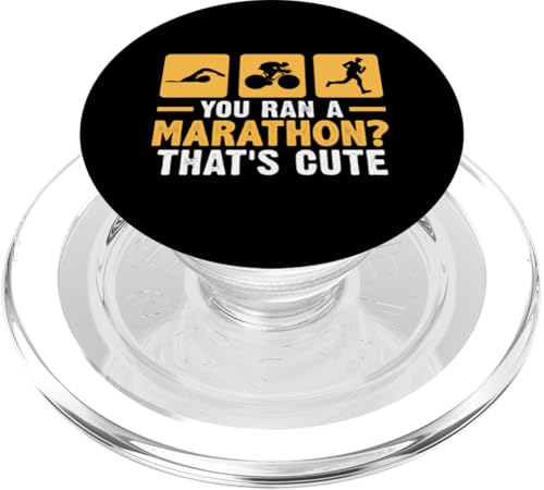 Du bist einen Marathon gelaufen? Das ist süß für einen Triathleten PopSockets PopGrip für MagSafe Du bist einen Marathon gelaufen? Das ist süß für einen Triathleten PopSockets PopGrip für MagSafe von Motivational Triathlon Athlete Designs For Sport