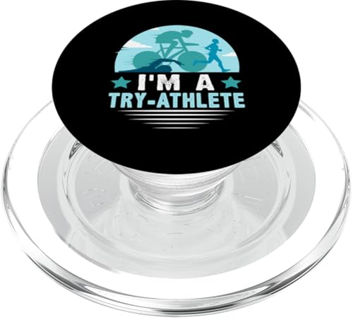 Ich bin ein Try-Athlete für einen Triathlet PopSockets PopGrip für MagSafe Ich bin ein Try-Athlete für einen Triathlet PopSockets PopGrip für MagSafe von Motivational Triathlon Athlete Designs For Sport