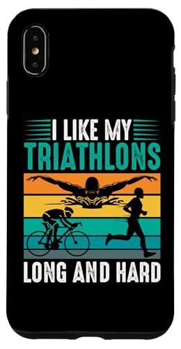 Ich mag meine Triathlons lang und hart Hülle für iPhone XS Max Ich mag meine Triathlons lang und hart Hülle für iPhone XS Max von Motivational Triathlon Athlete Designs For Sport