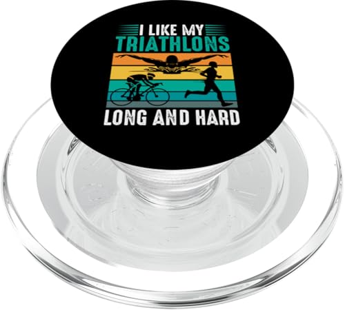 Ich mag meine Triathlons lang und hart PopSockets PopGrip für MagSafe Ich mag meine Triathlons lang und hart PopSockets PopGrip für MagSafe von Motivational Triathlon Athlete Designs For Sport