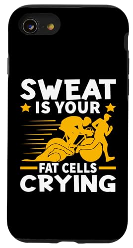 Schweiß ist Ihre Fettzellen, die für Triathleten weinen Hülle für iPhone SE (2020) / 7 / 8 von Motivational Triathlon Athlete Designs For Sport