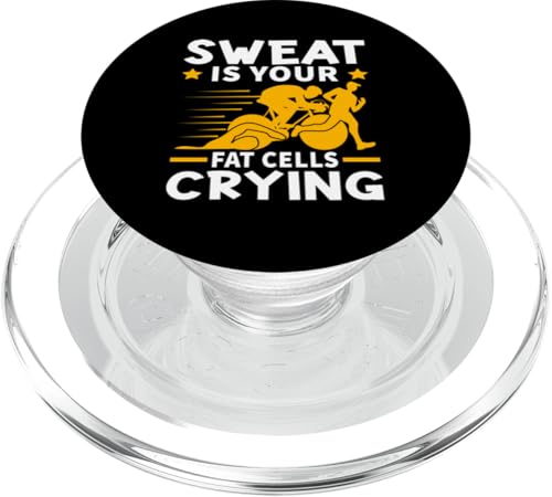 Schweiß ist Ihre Fettzellen, die für Triathleten weinen PopSockets PopGrip für MagSafe Schweiß ist Ihre Fettzellen, die für Triathleten weinen PopSockets PopGrip für MagSafe von Motivational Triathlon Athlete Designs For Sport