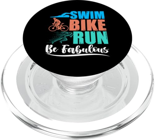 Schwimmen, Radfahren, Laufen, Be Fabulous PopSockets PopGrip für MagSafe Schwimmen, Radfahren, Laufen, Be Fabulous PopSockets PopGrip für MagSafe von Motivational Triathlon Athlete Designs For Sport