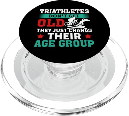Triathleten werden nicht alt, sie ändern nur ihre Altersgruppe PopSockets PopGrip für MagSafe Triathleten werden nicht alt, sie ändern nur ihre Altersgruppe PopSockets PopGrip für MagSafe von Motivational Triathlon Athlete Designs For Sport