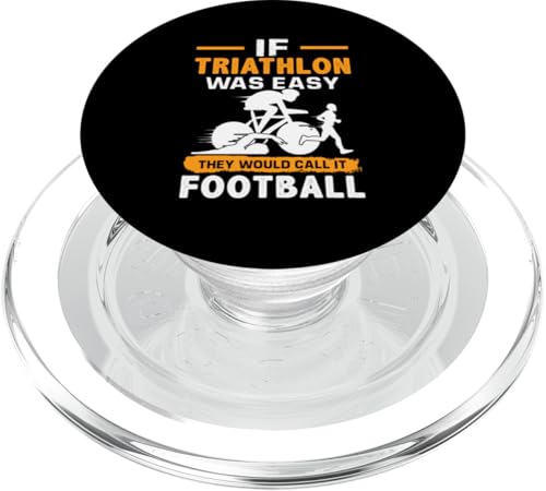 Wenn Triathlon einfach wäre, würden sie es Fußball nennen PopSockets PopGrip für MagSafe Wenn Triathlon einfach wäre, würden sie es Fußball nennen PopSockets PopGrip für MagSafe von Motivational Triathlon Athlete Designs For Sport