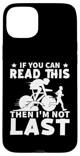 Wenn du das lesen kannst, bin ich nicht der Letzte für Triathlet Hülle für iPhone 15 Plus Wenn du das lesen kannst, bin ich nicht der Letzte für Triathlet Hülle für iPhone 15 Plus von Motivational Triathlon Athlete Designs For Sport