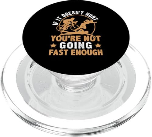 Wenn es nicht weh tut, gehst du nicht schnell genug PopSockets PopGrip für MagSafe Wenn es nicht weh tut, gehst du nicht schnell genug PopSockets PopGrip für MagSafe von Motivational Triathlon Athlete Designs For Sport