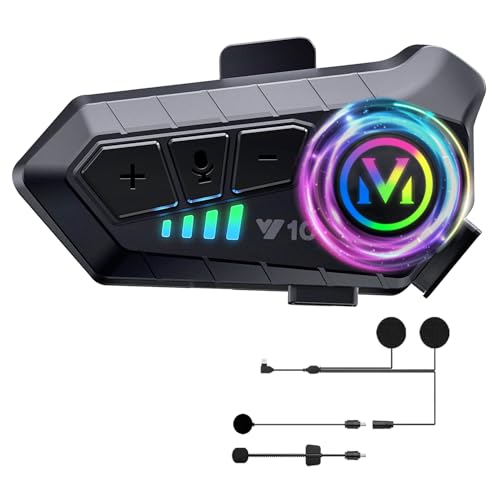 Motorradhelm, Bluetooth-Motorradhelm, Y10, Kopfhörer für Motorradhelme für Einzelperson, kabellos, 5.3 wasserdicht, IPX6, Geräuschunterdrückung, Motorrad-Kopfhörer, Schallschutz, Daumen Motorradhelm, Bluetooth-Motorradhelm, Y10, Kopfhörer für Motorradhelme für Einzelperson, kabellos, 5.3 wasserdicht, IPX6, Geräuschunterdrückung, Motorrad-Kopfhörer, Schallschutz, Daumen von Motoke