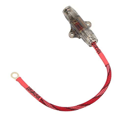 MotorMinds Audiosicherungskabel, o Formanterminal Kupfermaterial Hochfest 10 Ga Audiosicherung für Autoboot von MotorMinds