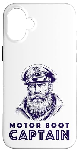 Motorboot Kapitän Outfit und Maritimes Herren Boot Design Hülle für iPhone 16 Plus Motorboot Kapitän Outfit und Maritimes Herren Boot Design Hülle für iPhone 16 Plus von Motorboot Bekleidung und Maritime Nautische Grafik