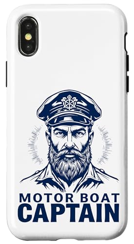 Motorboot Kapitän Outfit und Maritimes Herren Boot Design Hülle für iPhone X/XS von Motorboot Bekleidung und Maritime Nautische Grafik