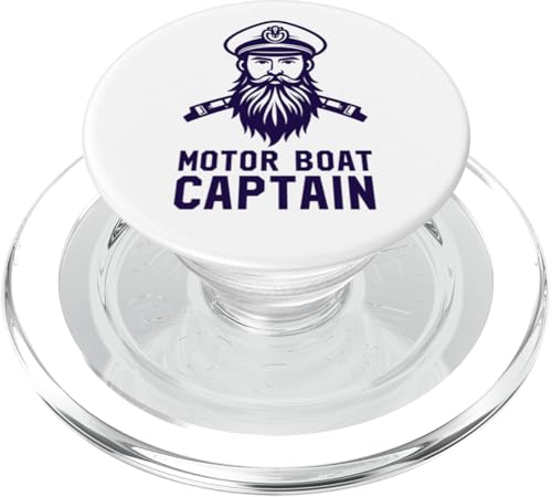 Motorboot Kapitän Outfit und Maritimes Herren Boot Design PopSockets PopGrip für MagSafe von Motorboot Bekleidung und Maritime Nautische Grafik