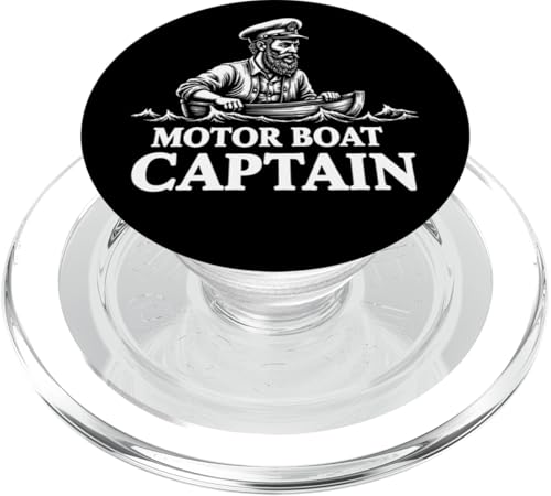 Motorboot Kapitän Outfit und Maritimes Herren Boot Design PopSockets PopGrip für MagSafe von Motorboot Bekleidung und Maritime Nautische Grafik