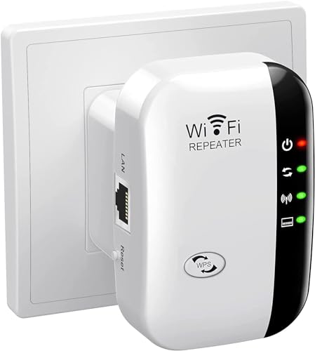 WiFi Extender Booster, WLAN Repeater WLAN Verstärker WiFi Extender bis zu 5000sq.ft Mit Repeater/AP Modus, Long Range Amplifier mit Ethernet Port zu Allen WLAN Geräten, 1-Key Setup, Access Point WiFi Extender Booster, WLAN Repeater WLAN Verstärker WiFi Extender bis zu 5000sq.ft Mit Repeater/AP Modus, Long Range Amplifier mit Ethernet Port zu Allen WLAN Geräten, 1-Key Setup, Access Point von Motorenbau