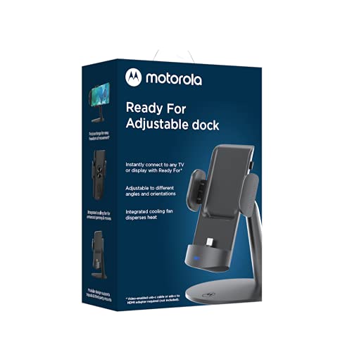 Motorola Ready for (Smart Connect) Einstellbares Dock für Motorola Edge 2024, Edge Plus 2022/2023, Samsung S23, iPhone 15/15 PRO - Multimedia USB-C Verstellbarer Ständer für Produktivität, Motorola Ready for (Smart Connect) Einstellbares Dock für Motorola Edge 2024, Edge Plus 2022/2023, Samsung S23, iPhone 15/15 PRO - Multimedia USB-C Verstellbarer Ständer für Produktivität, von Motorola